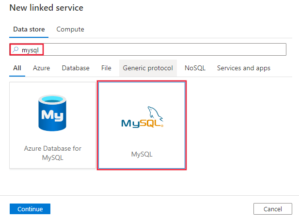 MySQL to Azure - MySQL Connector
